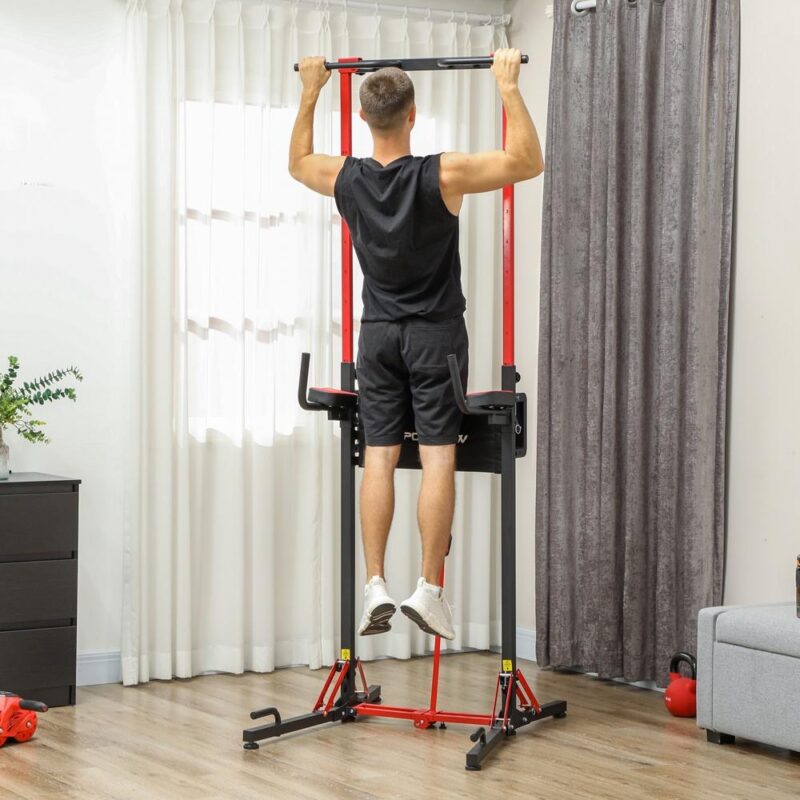 Justerbar höjd Power Tower Pull-Up Bar Home Gym Training Station