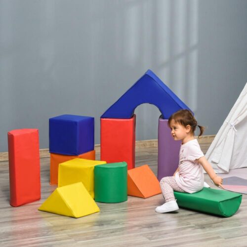 Soft Play Blocks Set – 11 delar byggstenar för barn i åldrarna 1-3