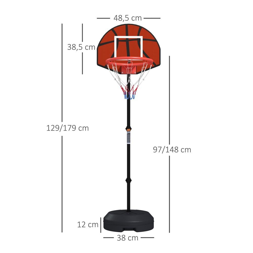 Justerbar basketbåge och magnetisk darttavla (129-179 cm) inomhus/utomhus