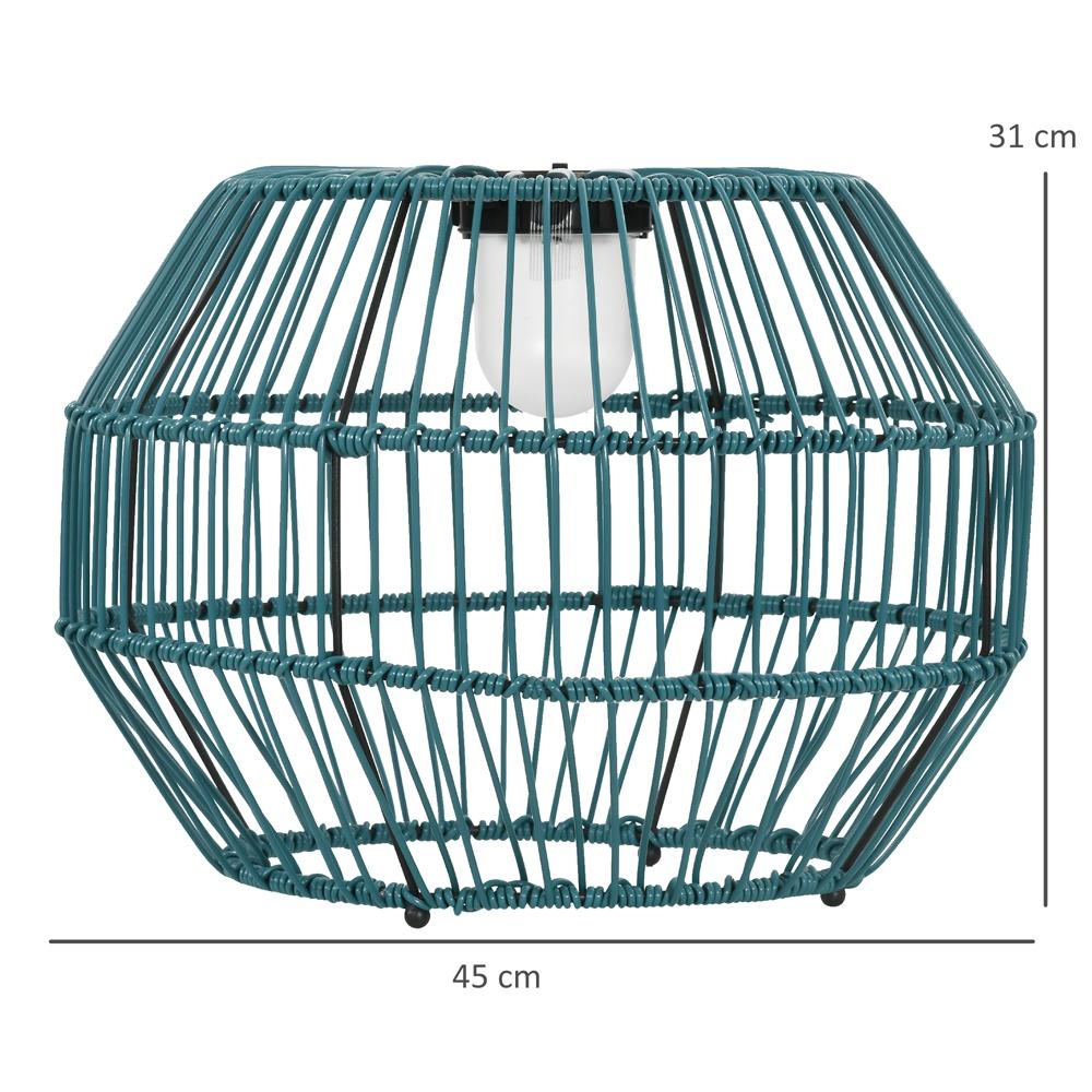 Solar LED Drum Trädgårdsljus, Automatisk Varmvit, Vattentät Path Lamp Utomhusdekor Grön Svart Stålram 8 timmars körtid