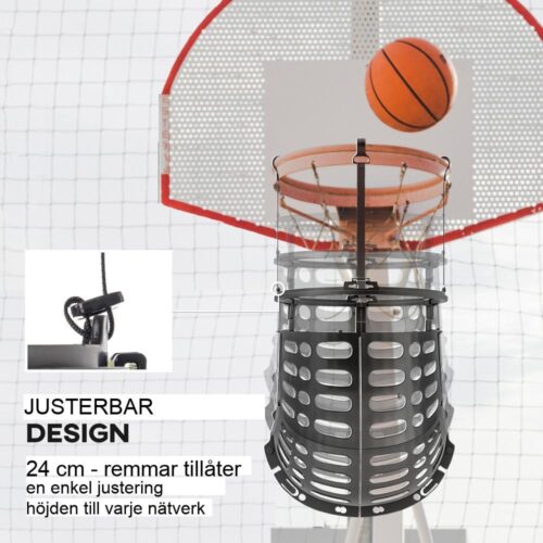 Basketrebounder med 360° rotation för inomhusträning utomhus