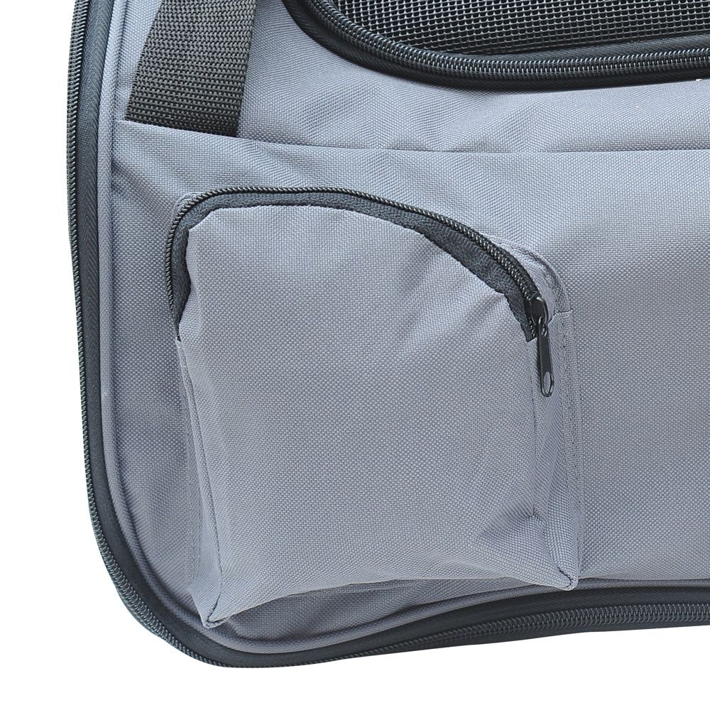 Oxford Grey Dog Car Travel Bag – Säker och bekväm husdjurstransportlåda