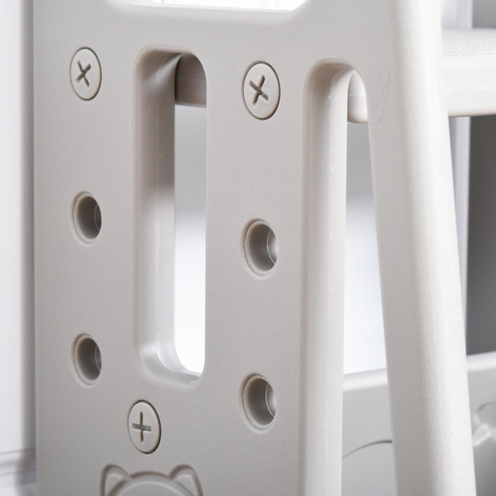 Montessori höjdjusterbart inlärningstorn med handtag, upp till 65 kg lastkapacitet, lätt att rengöra design