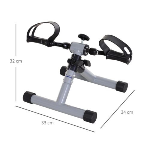 Mini-motionscykel för ben- och armträning | Justerbart motstånd och vikbar design för hemmaträning