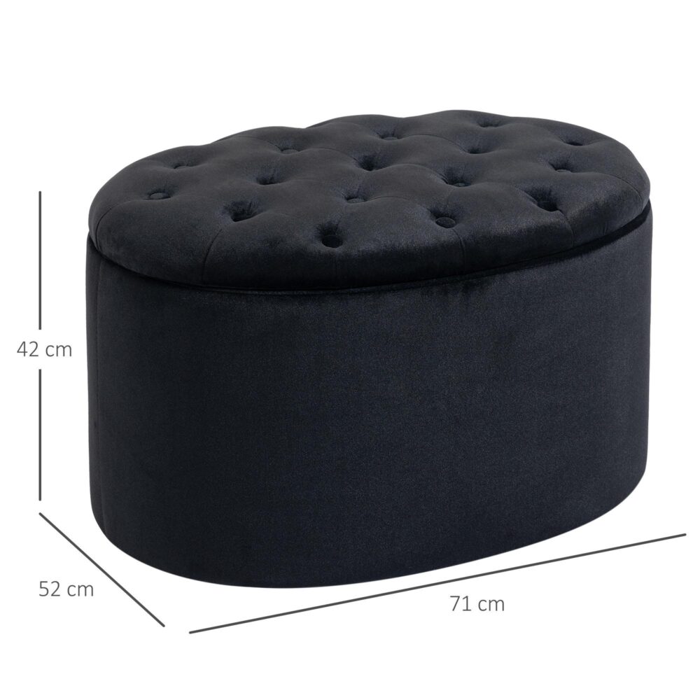Modern stoppad förvaringsbänk med bekväma sittplatser och dold förvaring – elegant design för mångsidig användning