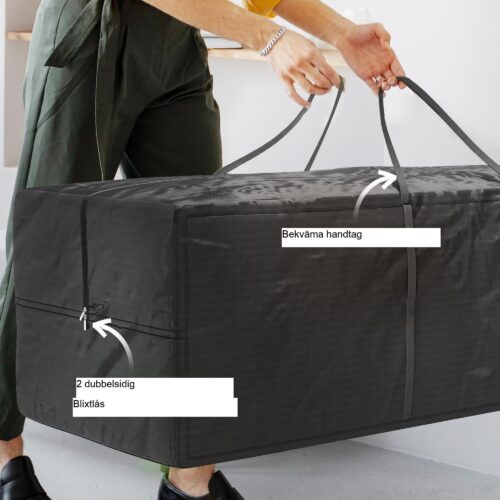 600D Oxford Fabric Storage Bag – 840L Vattentät och UV30+ skydd, upp till 100 kg lastkapacitet, vikbar design för camping och resor