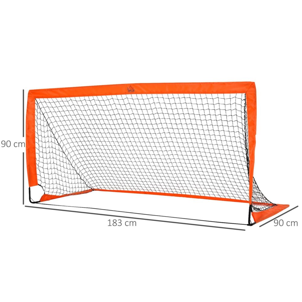 Vikbara Mini Fotbollsmål Set med 2 – Robust Metallkonstruktion, Bärbar Design Med Bärväska