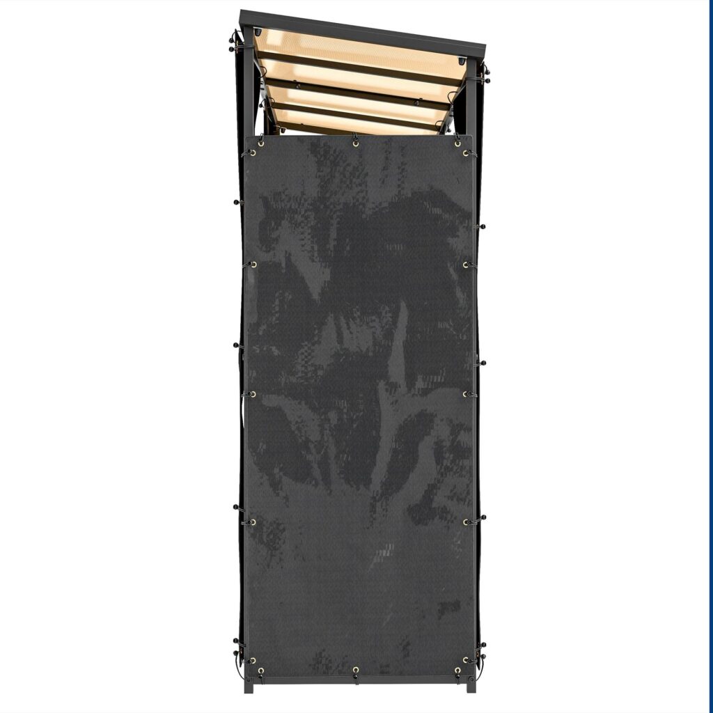 Set med 2 hyllöverdrag för ved - Vattentät och UV-skydd - Perfekt passform för hyllor 62-66D x 185H cm