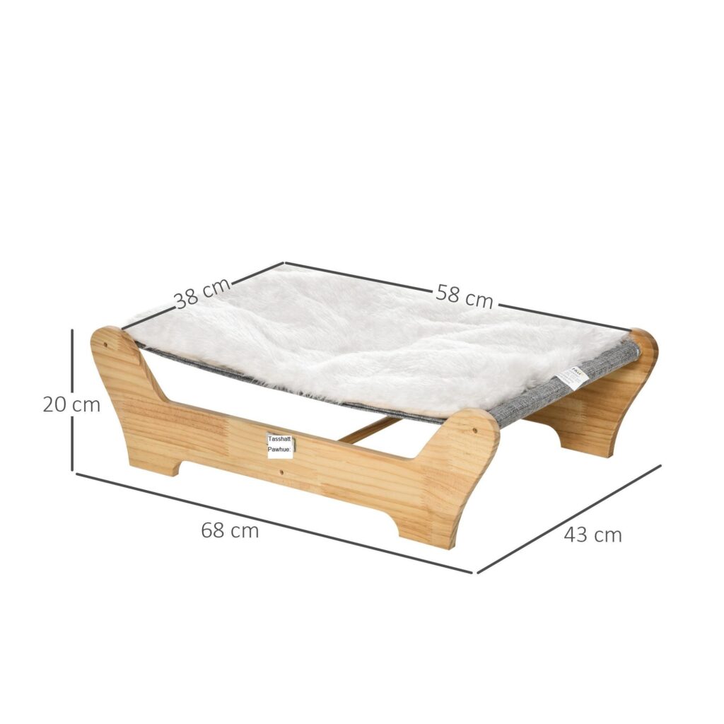 Hängmatta med kattsäng och ram - Komfort i alla väder med robust konstruktion i furu | Maskintvättbar kudde Design