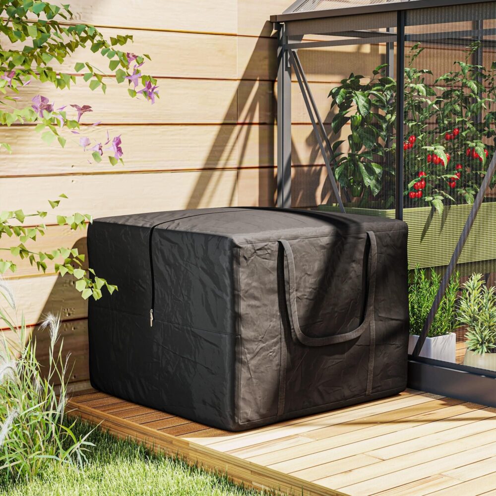 Extra stor 600D Oxford förvaringsväska – Vattentät och UV30+ skydd, 384L kapacitet, hållbar och lätt, perfekt för camping, resor och utomhusbruk.
