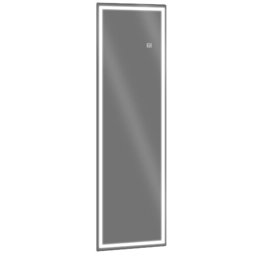 Väggspegel 120x40cm full längd med justerbar LED-belysning – 3 ljusfärger, pekströmbrytare och minnesfunktion för sovrum/badrum