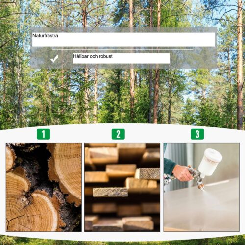 Anpassningsbar planteringslåda med spaljé – Väderbeständig konstruktion i massivt trä för klättrande växter och blommor | 72.5×31.5×149.5cm
