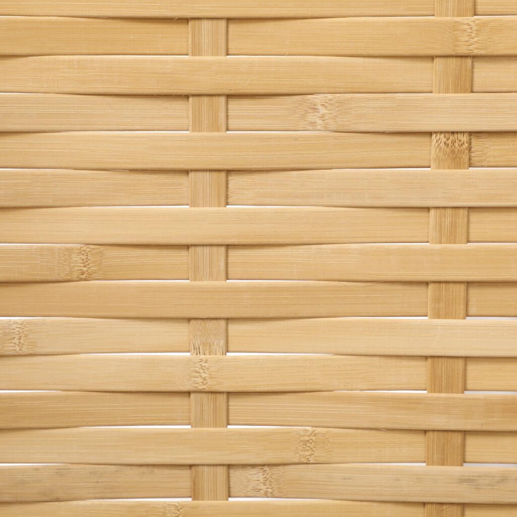 3-panel vikbar bambu sekretessskärm med handvävd design - omedelbar integritet, enkel förvaring