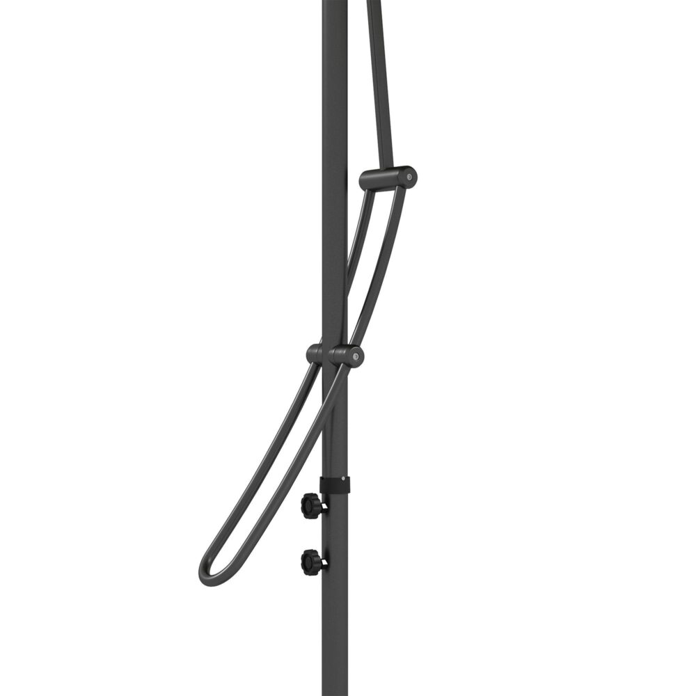 Solar Cantilever paraply med LED-belysning – 5 timmars skugga och ljus, fri utsikt Design