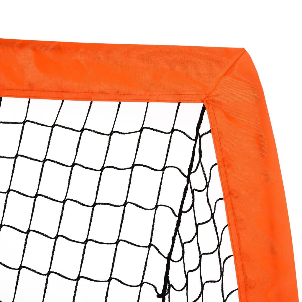 Vikbara Mini Fotbollsmål Set med 2 - Robust Metallkonstruktion, Bärbar Design Med Bärväska