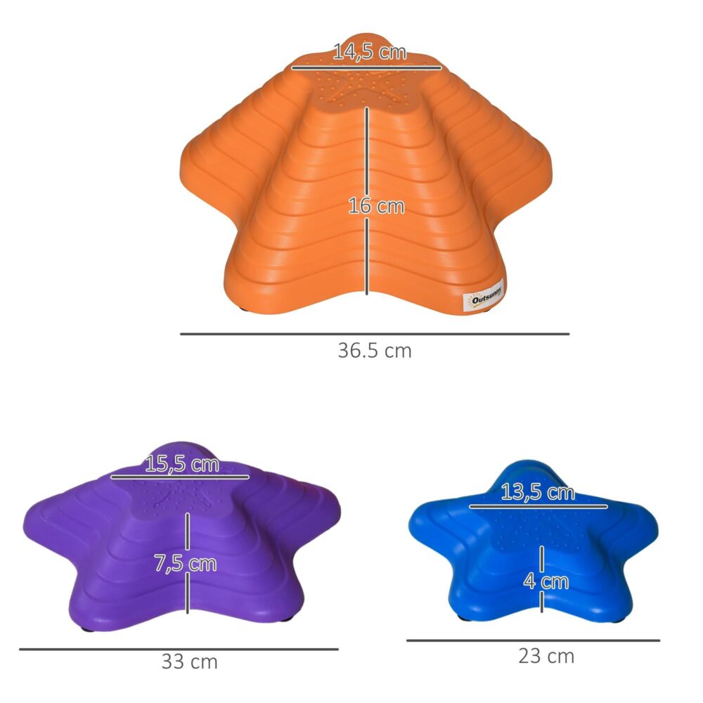 Flodens stenar | Balans- och koordinationsskoj för barn – halkfri, stapelbar design | Lastkapacitet 80 kg