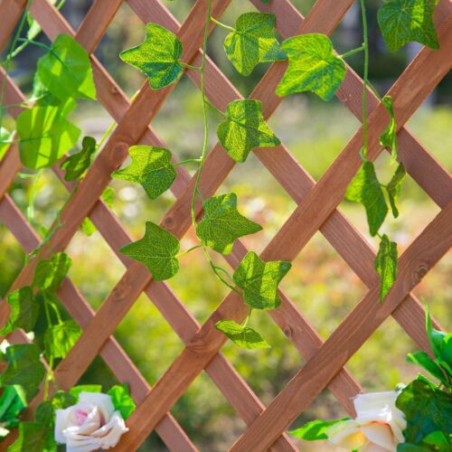 Anpassningsbar planteringslåda med spaljé – Väderbeständig konstruktion i massivt trä för klättrande växter och blommor | 72.5×31.5×149.5cm