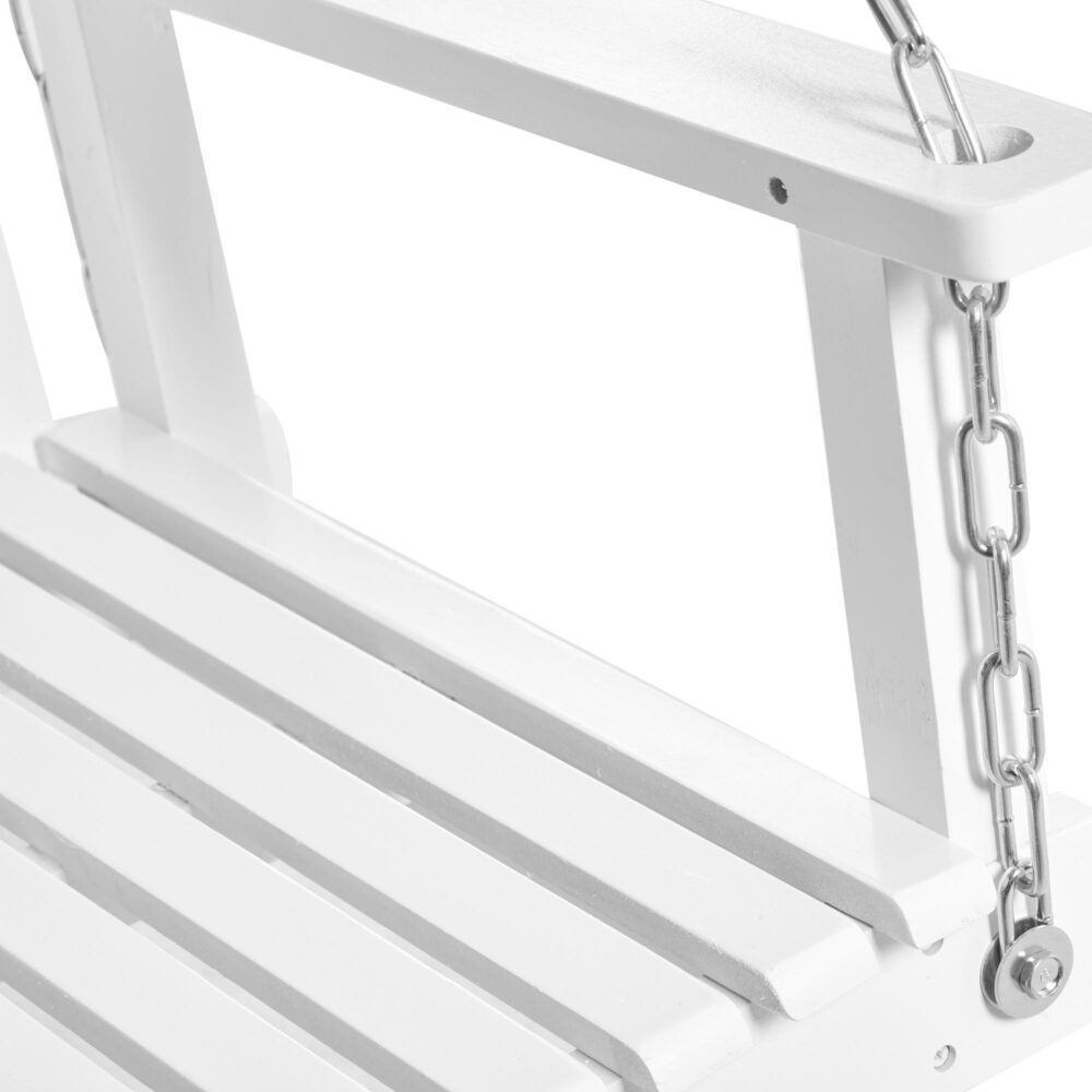 Garden Swing gungbänk för två – 2-sits i massivt trä med väderbeständig design och robust stålkonstruktion