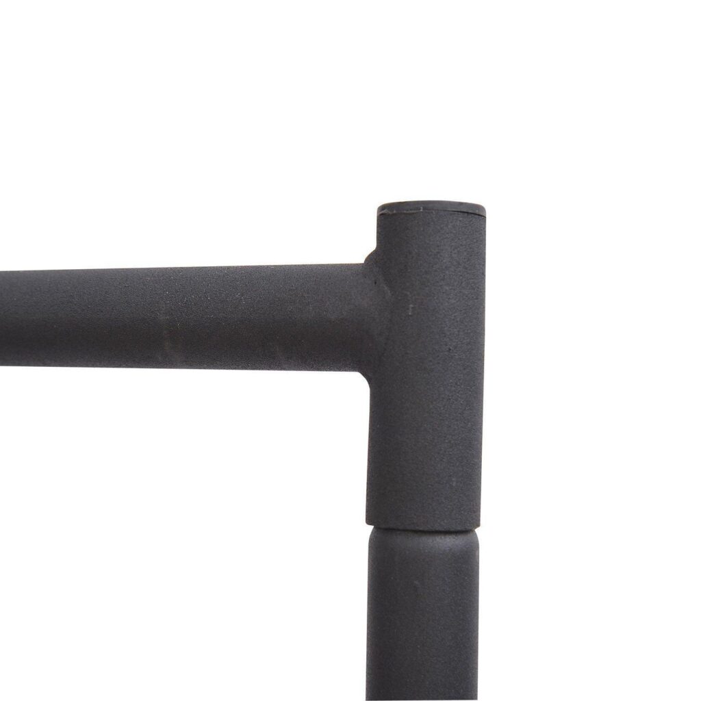 Robust 150x60x170cm klädställning med enkel montering och 360° hjul för tunga plagg