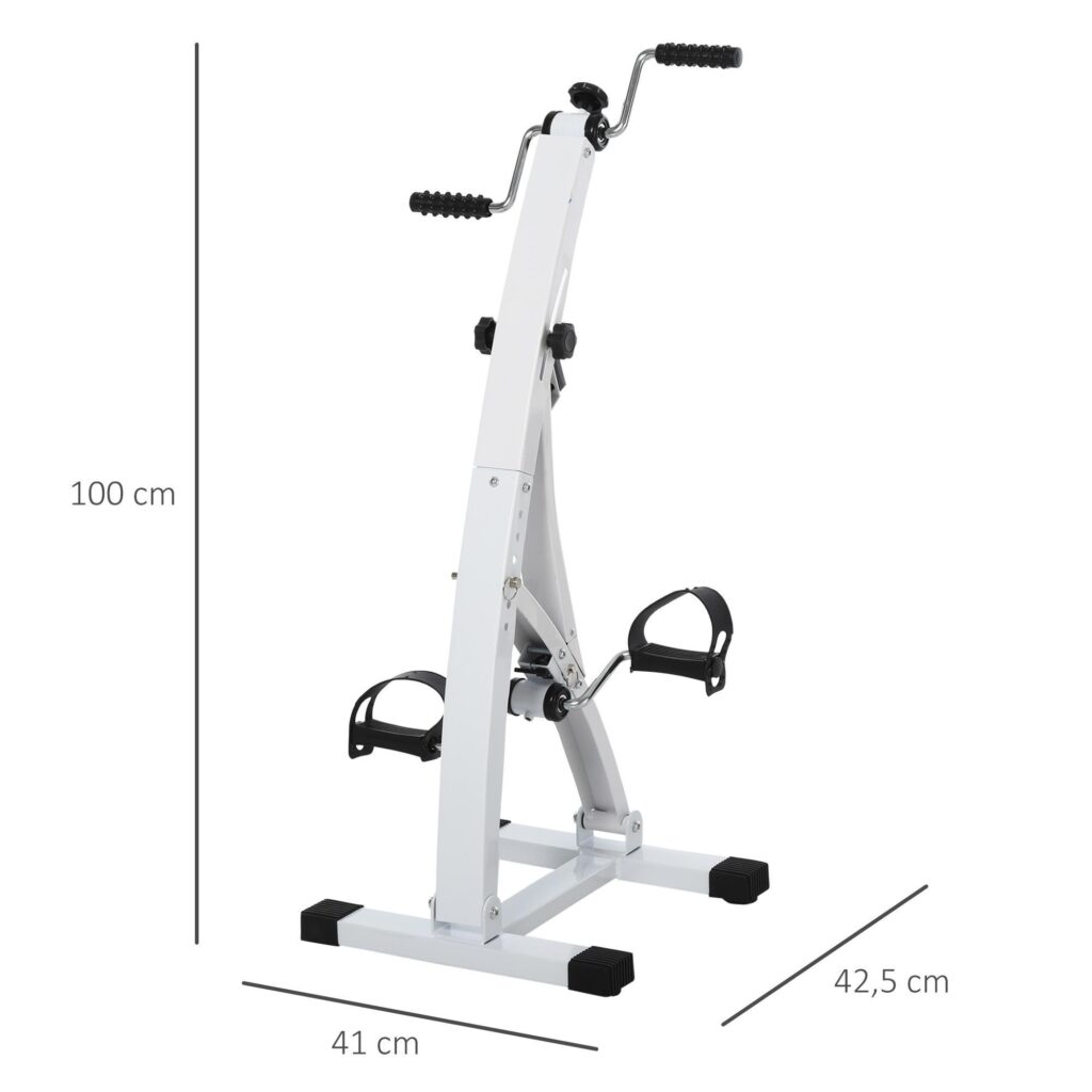Motionscykeltrainer för seniorer med LED-skärm - justerbart motstånd och hållbar stålkonstruktion