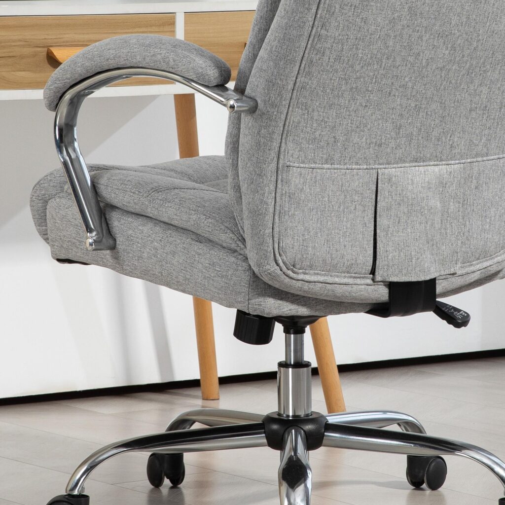 Ergonomisk kontorsstol med gungfunktion - justerbar höjd, snurrbar design och tyg som andas | 65x78x110-118cm