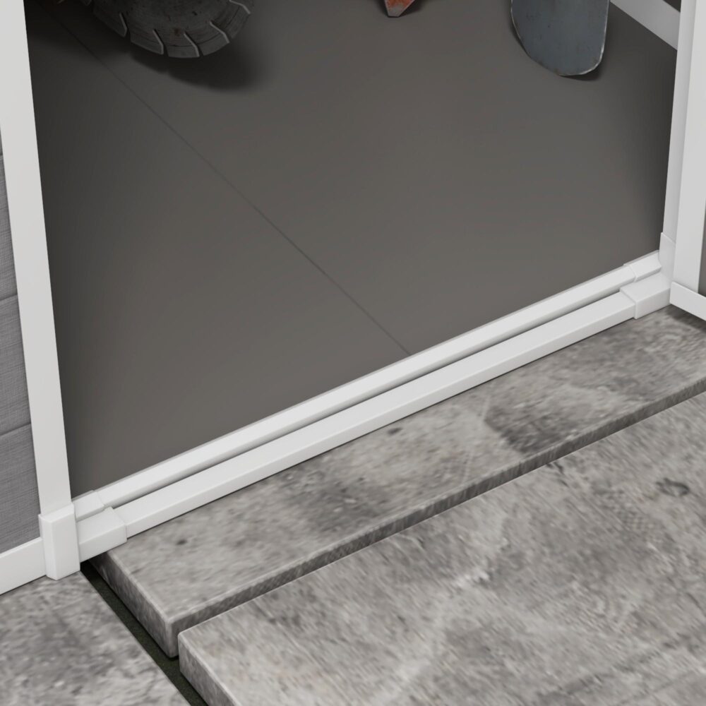 Trädgårdsskjul 1,54m³ – Rymligt förråd med låsbar dörr och ljust fönster | Hållbar aluminiumkonstruktion