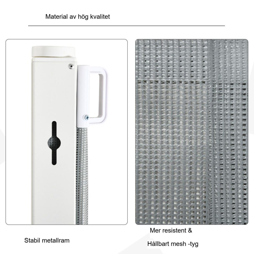 Utdragbar Dog Safety Partition Gate - Enkel enhandsfjärrkontroll för trappor, dörrar och mer