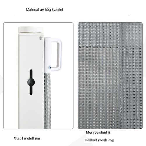 Utdragbar Dog Safety Partition Gate – Enkel enhandsfjärrkontroll för trappor, dörrar och mer