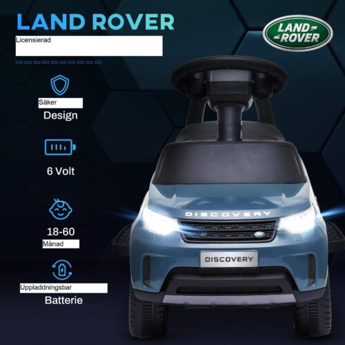 Land Rover Kids elbil 2-i-1 med bildläge, musik, horn och strålkastare – Hållbar design för asfalt och utomhusytor, lämplig för åldrarna 1,5-5 år