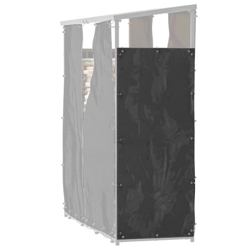 Set med 2 hyllöverdrag för ved – Vattentät och UV-skydd – Perfekt passform för hyllor 62-66D x 185H cm