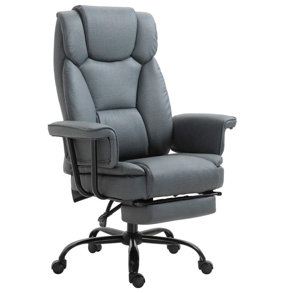 Ergonomisk lutande kontorsstol | Ultimat komfort och stöd med 150° vikfunktion och höjdjusterbar upp till 135 kg