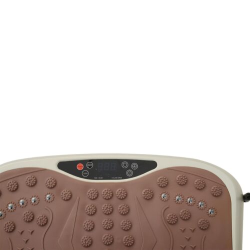 Vibration Plate Fitness Trainer med 99 nivåer av justerbar vibration för helkroppsträning – Fjärrkontroll Musik och LED-display