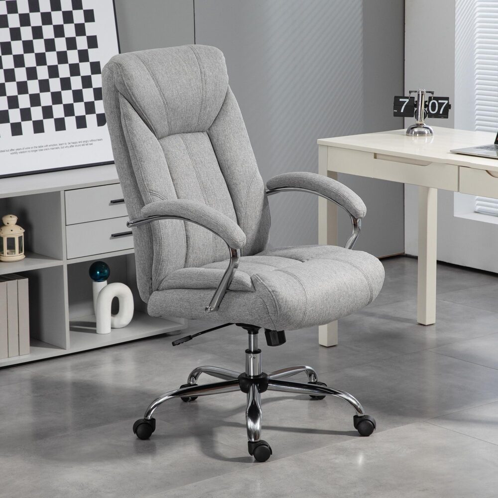 Ergonomisk kontorsstol med gungfunktion – justerbar höjd, snurrbar design och tyg som andas | 65x78x110-118cm