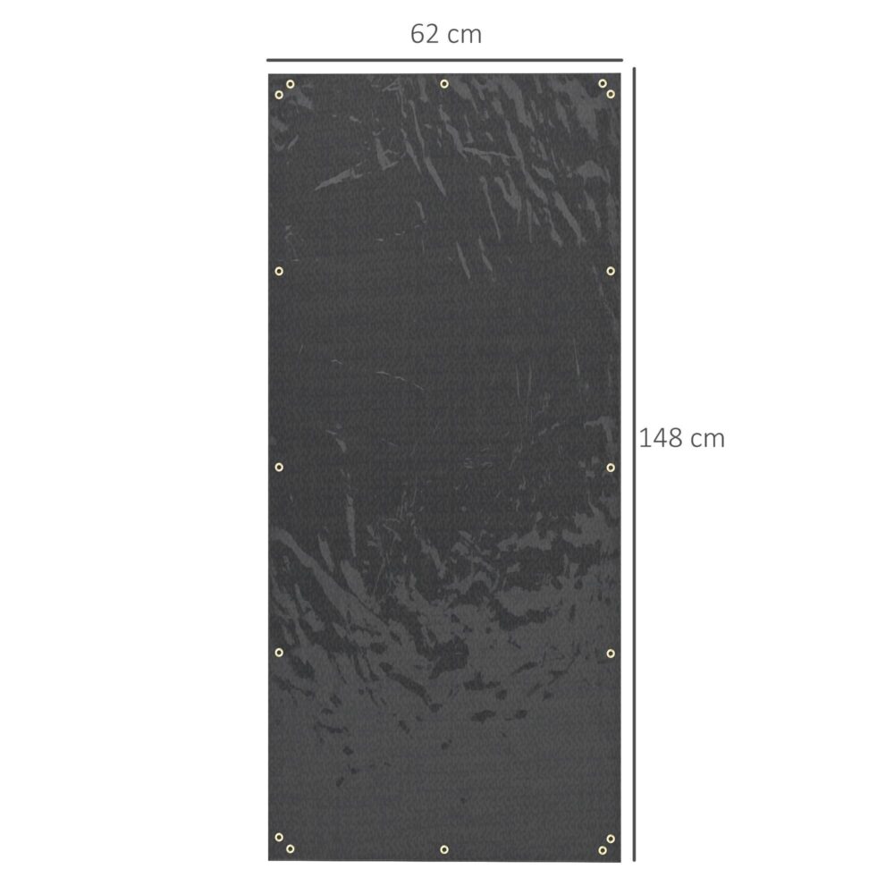 Set med 2 hyllöverdrag för ved – Vattentät och UV-skydd – Perfekt passform för hyllor 62-66D x 185H cm