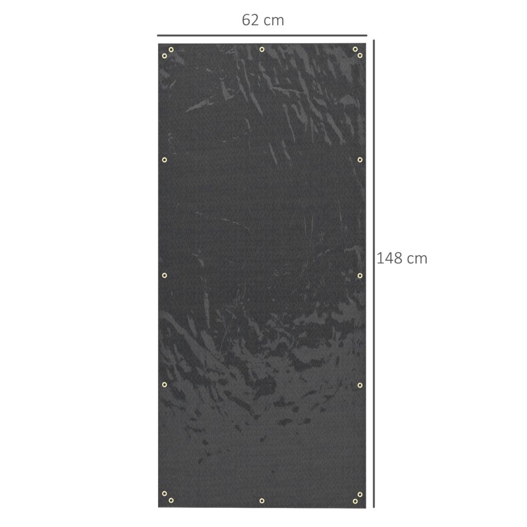 Set med 2 hyllöverdrag för ved - Vattentät och UV-skydd - Perfekt passform för hyllor 62-66D x 185H cm