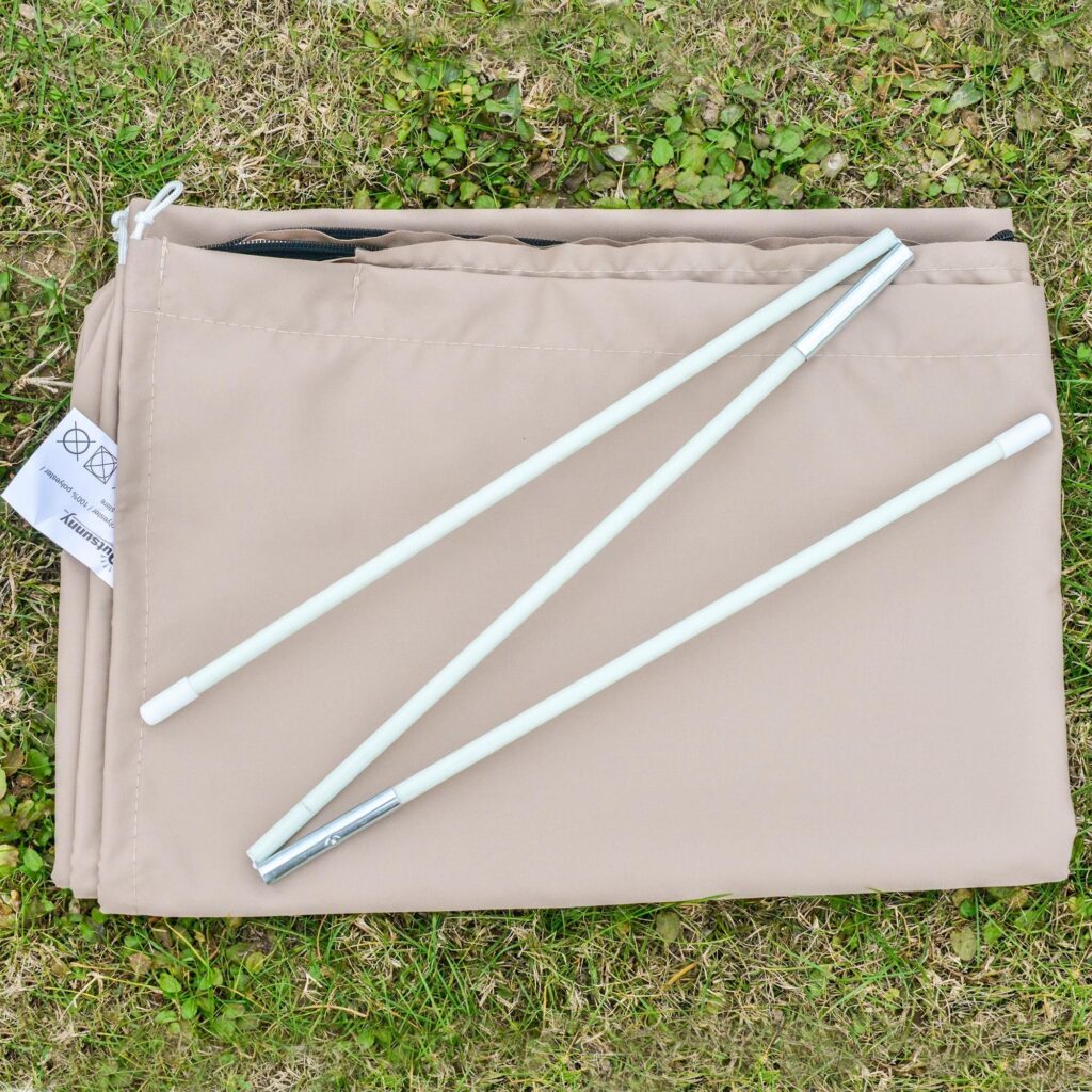 Väderbeständigt och vindtätt parasollskydd för fribärande paraply Ø63x164cm - Lätt att rengöra, slitstarkt tyg