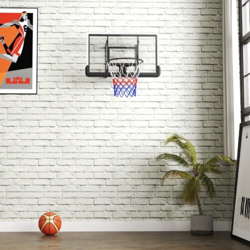 Basketkorg med ryggpanel | Justerbar höjd och fjäderbelastad säkerhetsdesign | Slitstark stålkonstruktion för inomhus- och utomhusbruk
