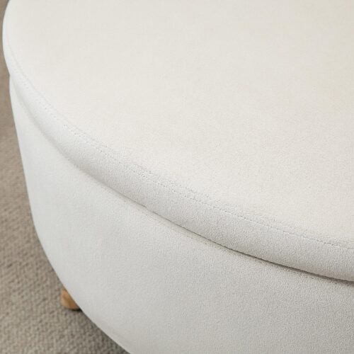 Elegant förvaringsbänk med sammetsklädsel – snygg design och gott om plats för vardagsrum/sovrum