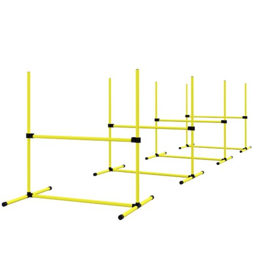 Agility Hinder Training Set for Dogs – Justerbar och bärbar med bärväska för effektiv hundträning