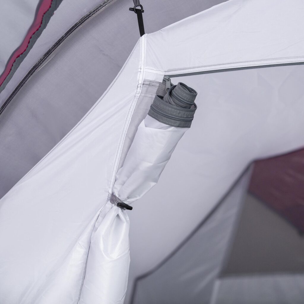 Tunneltält för 2-3 personer med rymlig interiör och separat absid - Högkvalitativa 190T polyester- och glasfiberstänger, inklusive bärväska och tillbehör