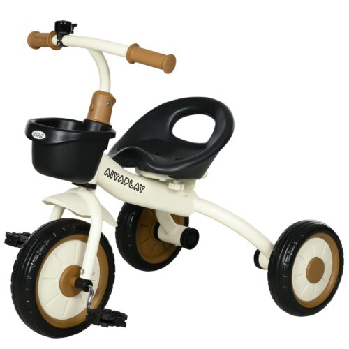 Trehjuling för barn 2-5 år med justerbar sits (25-30 cm) och korg | Enkel montering och hållbar design