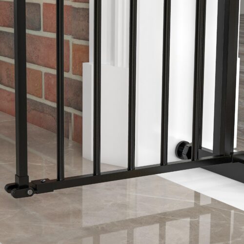 Hundgrindsvakt med automatisk stängning och smart låsdesign | Säkra PET-barriär utan borrning | Enkel installation och justerbara förlängningar