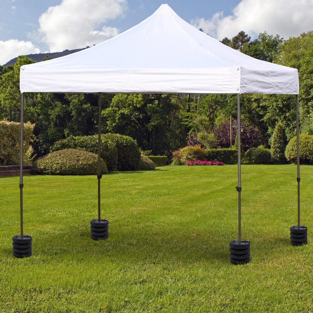 Marquee Vikt Gazebo Vikt Set med 4 – extra stabilitet med slitstark HDPE-plast, stapelbar och fyllbar upp till 5 kg