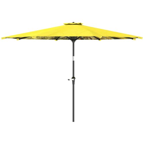 Parasoll Ø300 cm | Vindtät och stabil med handvev | Åttkantig design för strand eller trädgård