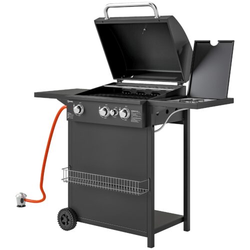 Gasolgrill 9,5 KW stor kapacitet för grupper om nio, 2 värmezoner, enkel rörlighet