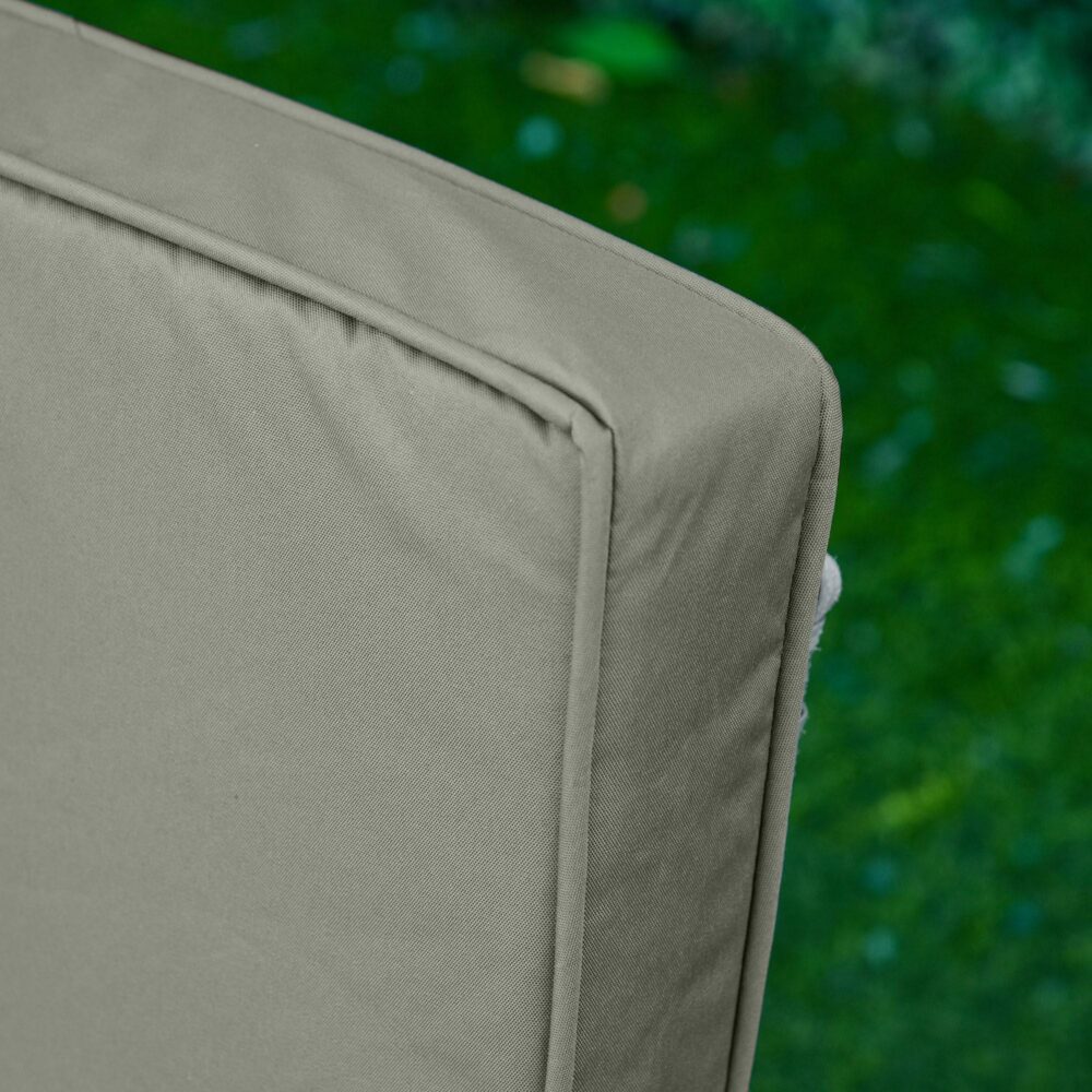 Set med 2 sittdynor, ultrabekväma med avtagbart och tvättbart tygöverdrag – perfekt för inomhus/utomhusbruk, mörkgrå, 56x52cm sittdyna