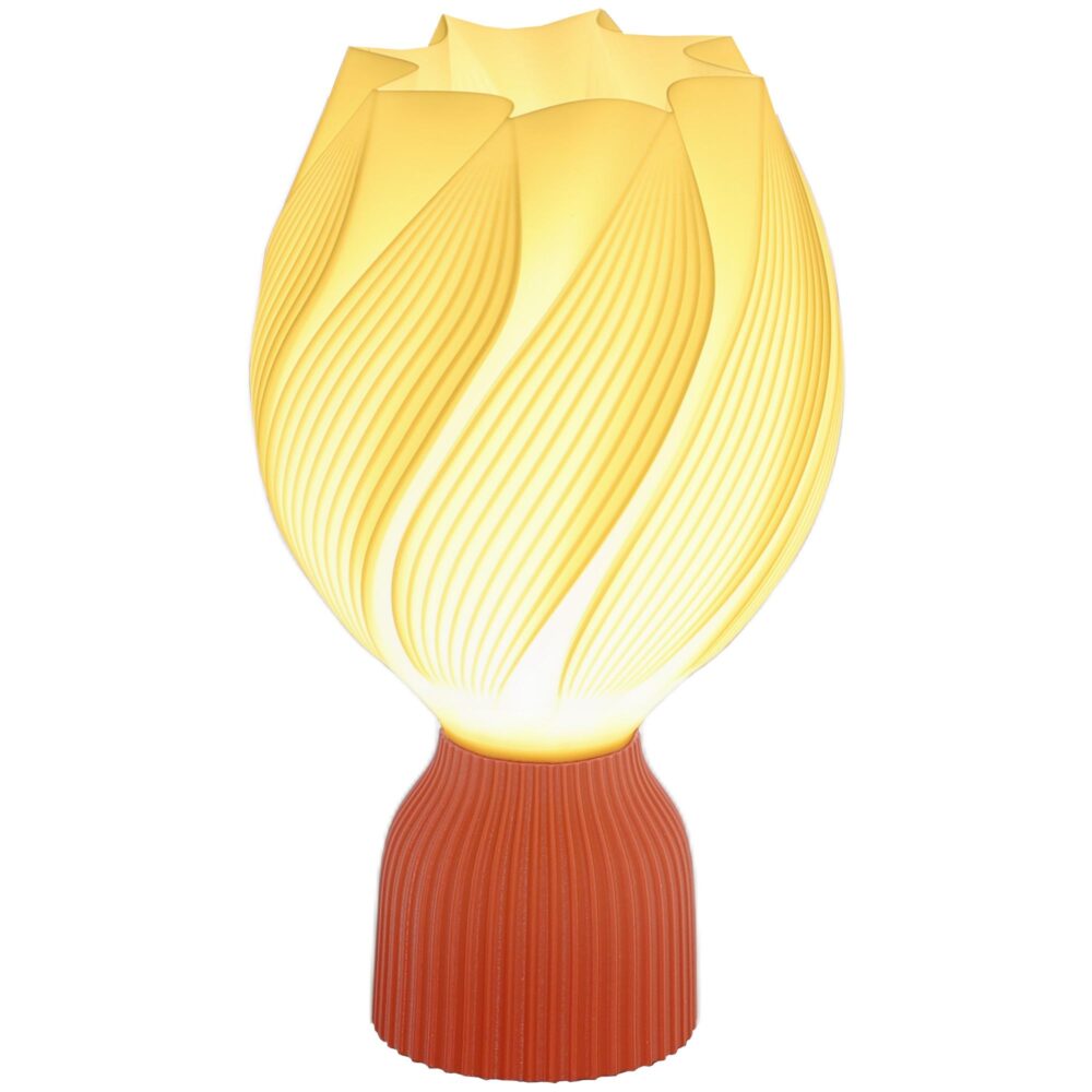 3D-printad blomliknande design | Energieffektiv LED-bordslampa med E27-sockel för flexibel belysning