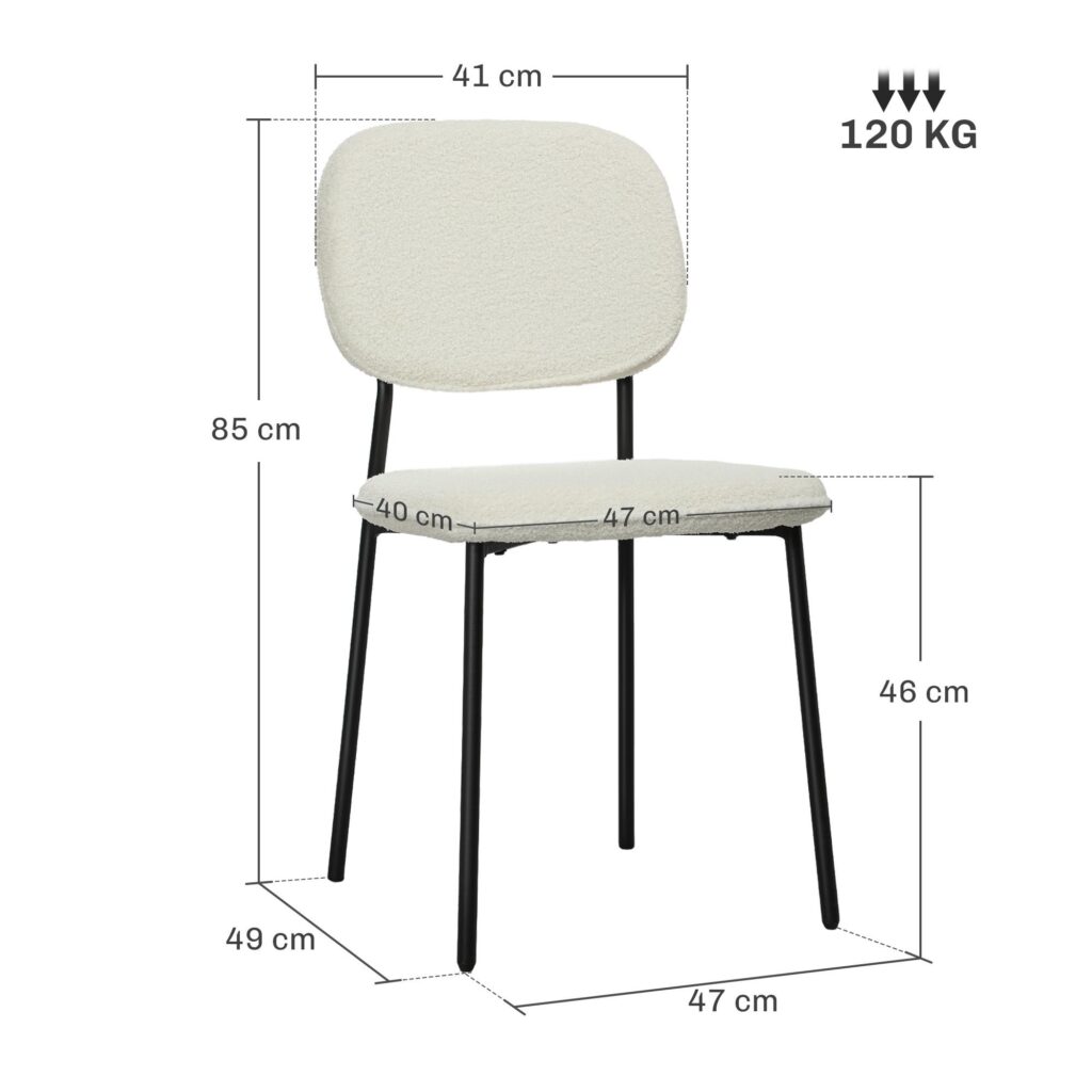 Matstolar set med 4 med ergonomisk komfort och modern elegans, sammetsklädd stol, stålben för matsal eller vardagsrum