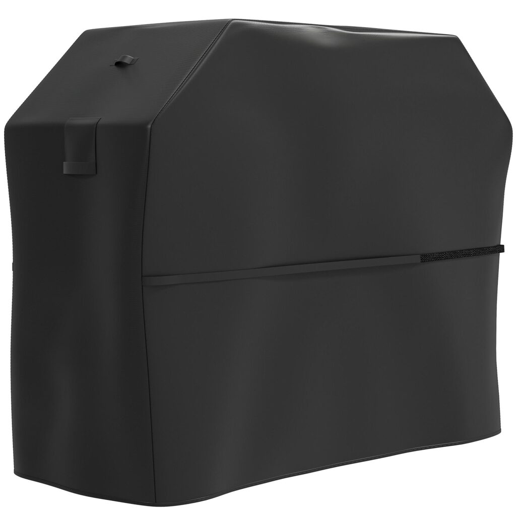 Grillskydd BBQ-skydd Väderbeständigt gasgrillskydd med kardborreband, 600D Oxford-tyg, UPF30+ skydd, säker passform för rektangulära grillar upp till 145L x 60W x 120H cm