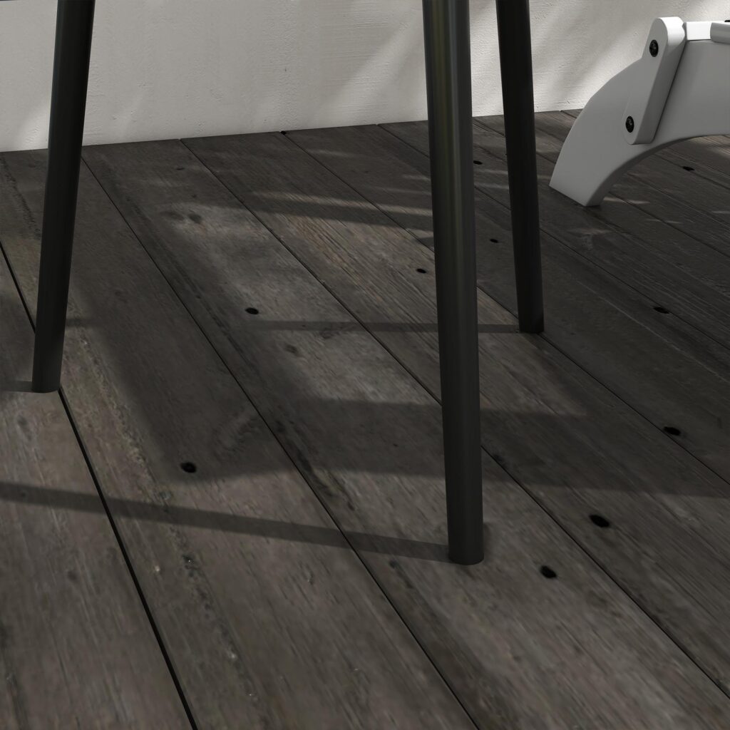 Väderbeständigt sidobord i stål med upphöjd kant - 20 kg lastkapacitet, perfekt för utomhus- och inomhusbruk